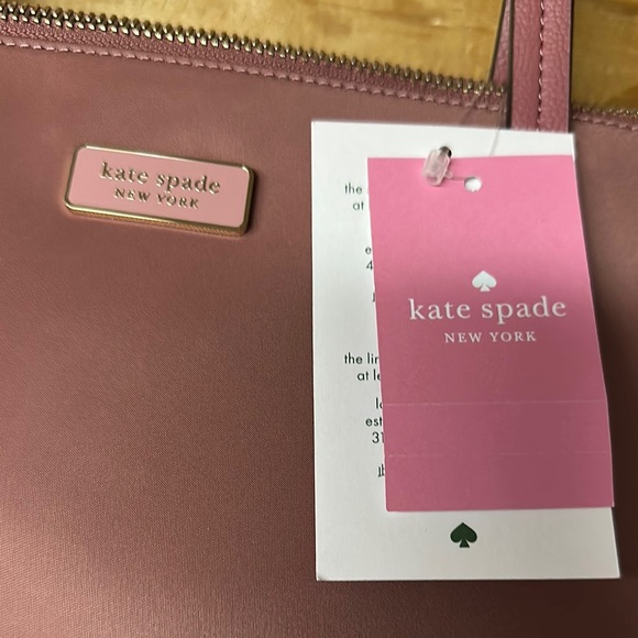 Kate Spade Medium Nylon Hayden Tote, Pink, Zipper Closure - Picture 2 of 5